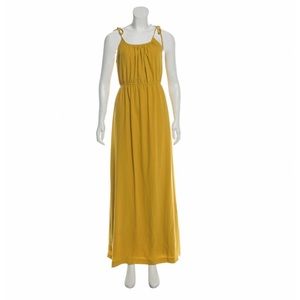 NWT Theory yellow maxi dress